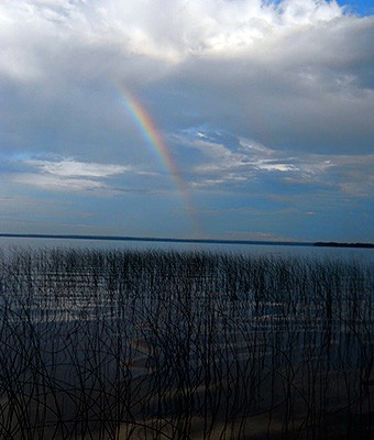 Rainbow over Black Lake
